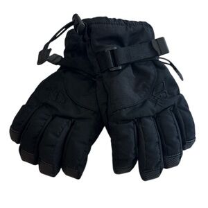 SCOTT Waterproof Kids Boys Black Winter Gloves Small